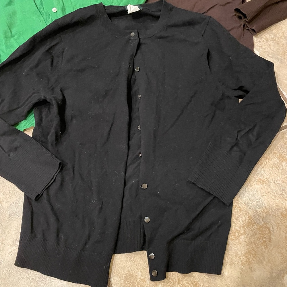 Jcrew Ls Button Down Cardigans Szm Three (3) Card… - image 2